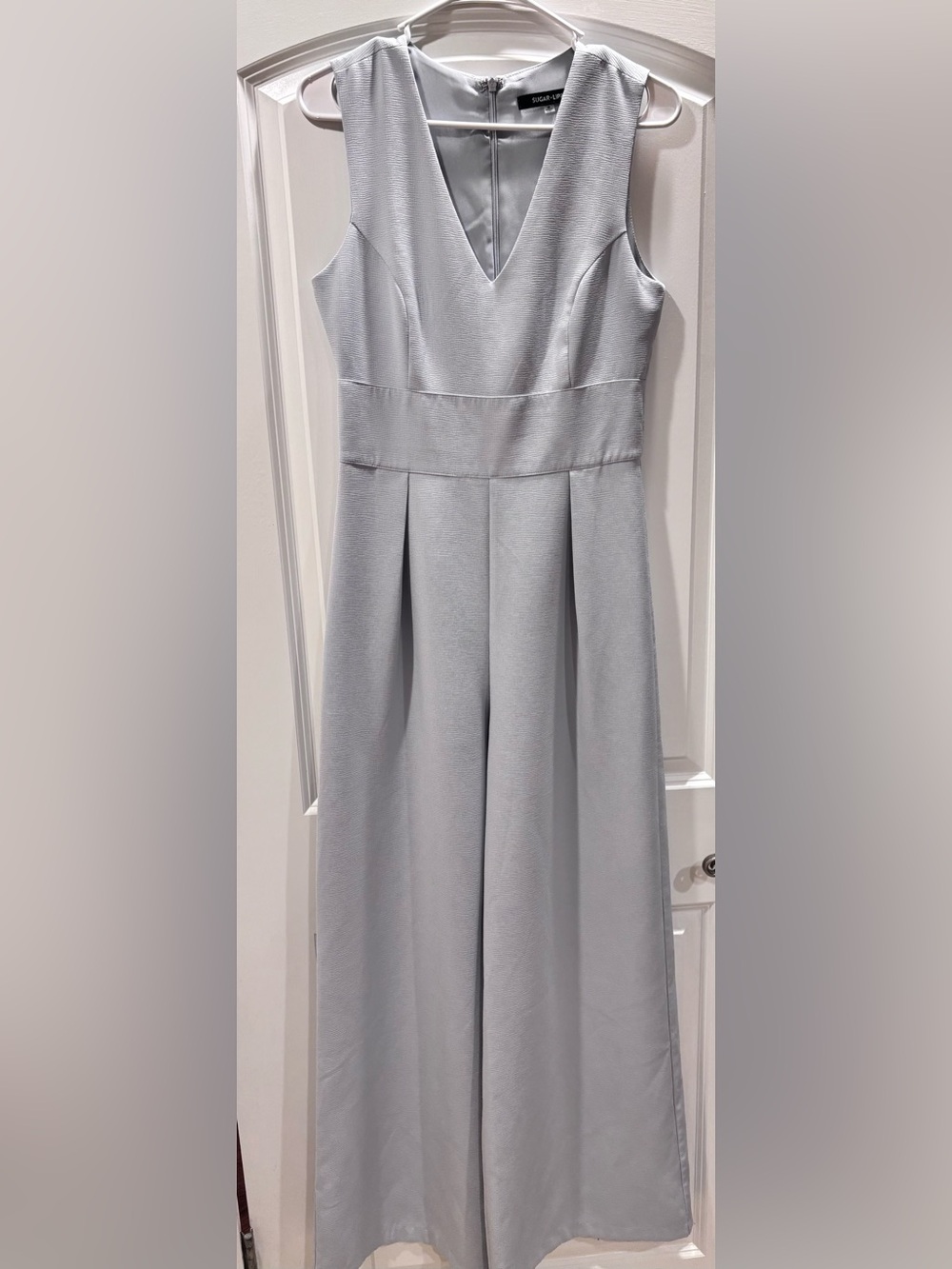 Sugarlips Light Blue Wide-Leg Jumpsuit Size Medium